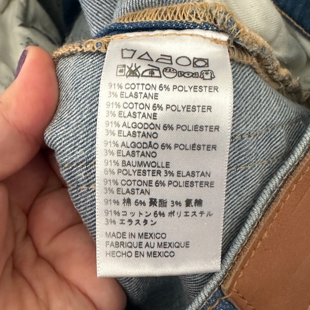 ABLE The High Rise Jeans Medium Wash Size 29 Distressed Ankle Vintage Wash - Picture 8 of 10